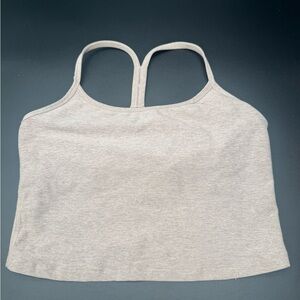 Beyond Yoga Heathered Taupe Sports Tank